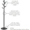 thumbnail image 2 of Safco's Steel Hook Head Coat Rack in Black - 15"W x 68"H, 2 of 2