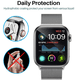 thumbnail image 4 of Arcones y cajas,Paquete de 6 protectores de pantalla compatibles con Apple Watch Series 1/2/3/4/5 (42/44 mm) Película HD antiburbujas de TPU transparente Vhermosa 2033851-1, 4 of 4