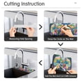 thumbnail image 5 of Yayeee Faucet Mat for Kitchen Sink 30" Diatomite Long Splash Guard Pad, Art Plants, 5 of 7
