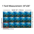 thumbnail image 2 of Sea Turtle Upholstery Fabric,Marine Animal Material by the Yards for Upholstery and Home Accents,Underwater World Indoor Fabric,Colorful Coral Quilting Fabric by the Yards,1 Yard,Blue, 2 of 5