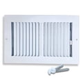 thumbnail image 1 of Registro de ventilación de techo Sierra Grates, 14 x 6 cm, acero blanco, 1 of 9