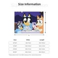 thumbnail image 5 of Rozeui Bluey for Flannel Blanket, Soft Fuzzy Plush King Blanket for Winter, Thick and Warm All-Season Bed Throw-50"x40", 5 of 6