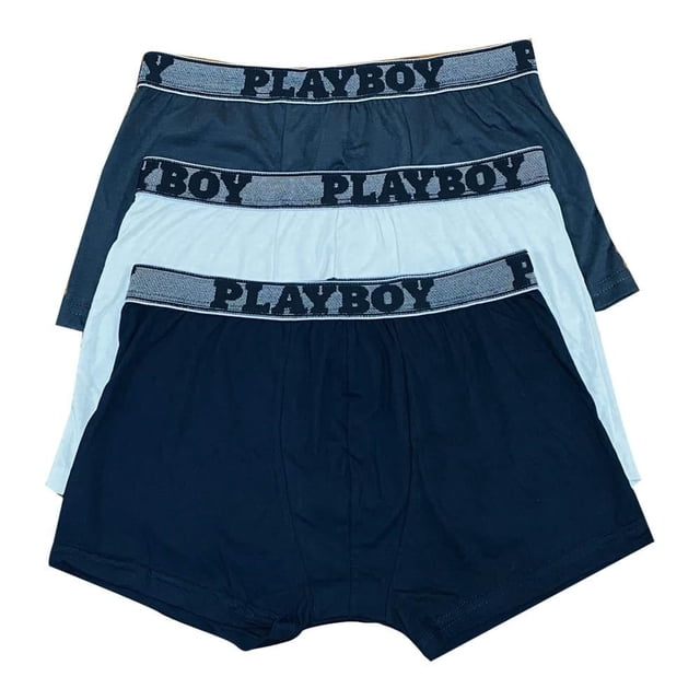 Bóxer Playboy Talla EX Multicolor 3 Piezas