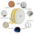 thumbnail image 2 of Self Adhesive Foam Tape Door Window Seal Door Draught Excluder Weatherstripping, 6mm Wide x 3mm Thick 3 Pcs Each White, 2 of 7