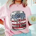 thumbnail image 3 of It’s a Bad Day to Be a Cold Beer T-Shirt – Funny Patriotic Beer Can Graphic Tee – 4th of July Drinking Shirt for Men, BBQs, Summer Parties & Beer Lovers, 3 of 7