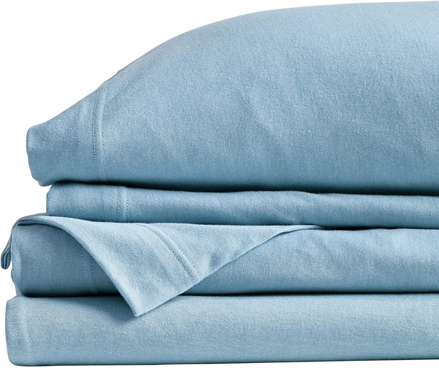 Jersey Sheets King Size Soft and Breathable Jersey Knit Fabric All