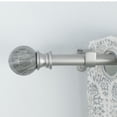 thumbnail image 1 of Decopolitan 29653-AS72 Marble Ball Single Curtain Rod Set, 72 to 144 Inches, Antique Silver, 1 of 1