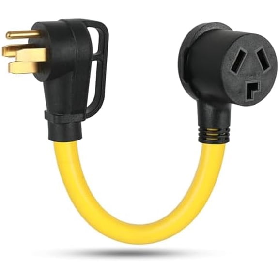 NEMA 14-50P to 10-30R Dryer Adapter, 50 Amp 4 Prong 14-50 Male Generator Plug to 3 Prong 10-30 Female Dryer Receptacle Dryer Power Cord, for RV EV Generator Welder Dryer$$Tools & Hardware Other