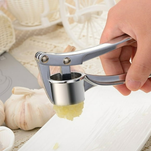 TFixol Garlic Press Stainless Steel Mincer Ginger Crusher Garlic Presser Chopper Easy Squeeze Rust Proof Ergonomic Handle Easy Clean