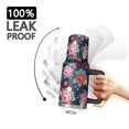 thumbnail image 3 of 40oz Pioneer Flower Floral Print Pattern Insulated Tumbler with Handle, BPA-Free Leak Proof Lid and Straws, Double Wall Vacuum, Hot 12h/Cold 34h, 3 of 6
