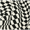 thumbnail image 6 of SAFAVIEH Soho Samantha Abstract Wool Area Rug, Black/Ivory, 5' x 8', 6 of 10