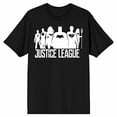 thumbnail image 4 of Justice League Movie Hero Silhouettes WIth Logos Men's Black T-shirt-3X-Large, 4 of 6