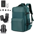 thumbnail image 1 of Lunapack Backpack,Vacuum Travel BackPack,Large Capacity Expandable Air Compression System,with Electric Pump,Removable Airbag (Blue), 1 of 9