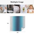 thumbnail image 5 of Blue Teal Grey Ombre Cloth Napkins, Farmhouse Gradient Minimalist Washable and Reusable Dinner Napkins Set of 8, Table Napkin for Kitchen Party Birthday Wedding Hotel Housewarming 20"x20", 5 of 9