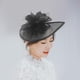 thumbnail image 4 of 4 piezas de sombreros de malla tocados para mujeres y niñas elegantes flores Negro Beige Rosa Gris, 4 of 9