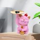 thumbnail image 2 of Bandeja de escultura de gato Lvero Gloria de resina Rosado, 2 of 8
