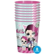 Pink LOL Surprise Plastic 16oz Cups, 8ct