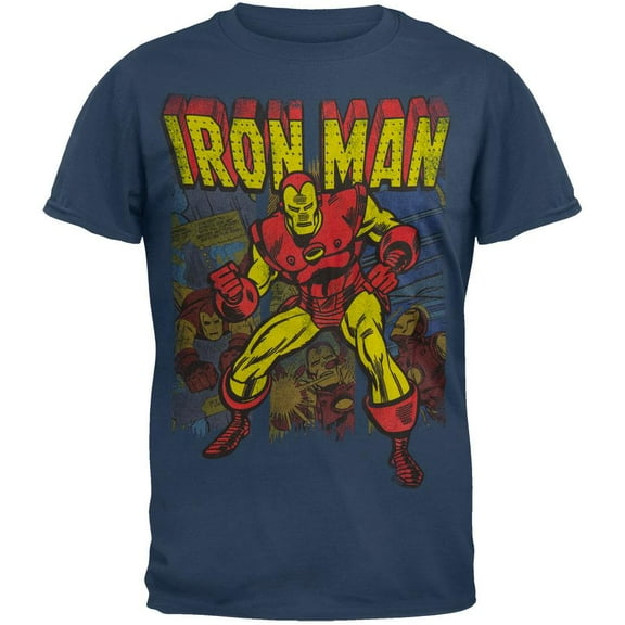Iron Man - Iron Panes Soft T-Shirt - Small