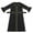 Black, variant on CHUOU Kids Girls Long Sleeve Kaftan Maxi Prayer Clothes Muslim Dresses Abaya For 3-4 Years