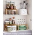 thumbnail image 4 of FEFEFW-Cabinet Organizer Shelf(Set of 3),Bamboo Kitchen Counter Shelves for Countertop and Cabinet,Stackable Shelf Spice Racks,Medium(Natural), 4 of 4