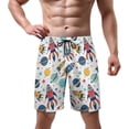 thumbnail image 2 of NICKSUN Men's Swim Trunks, Cute Print Quick Dry Summer Board Beach Shorts with Mesh Lining and Pockets, 2 of 6