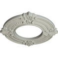 thumbnail image 3 of Ekena Millwork 9"OD x 4 1/8"ID x 5/8"P Benson Ceiling Medallion (Fits Canopies up to 4 1/8"), Hand-Painted Pot of Cream, 3 of 7