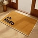 thumbnail image 1 of Felpudo de seda para entrada de casa, antideslizante, resistente a la abrasión, personalizable, con raspador de suciedad y barro., 1 of 6