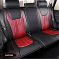 thumbnail image 3 of Maidao Custom Fit H5E Car Seat Covers Leather Set for Great Wall H5E 2010-Present Waterproof Front Rear Cushion Protector Black Red, 3 of 6