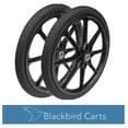 thumbnail image 7 of 2 Pack Flat Free Replacement Wheels for Lawn and Garden Carts 5/8" Axle Bearings 20 Inch Diameter Solid Tire Compatible with Rubbermaid Big Wheel, 7 of 7