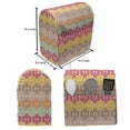 thumbnail image 5 of Ethnic Lounger Chair Bag, Pattern of Colorful Motifs Ornamental Eastern Inspired Forms, High Capacity Storage with Handle Container, Lounger Size, Beige and Multicolor, by Ambesonne, 5 of 5