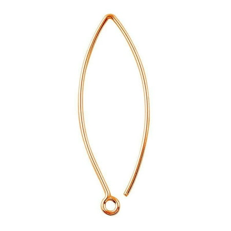 FRG-109-40MM Rose Gold Overlay 20 Gauge Marquise Shape Elegant Clean Wire Simply The Best Stylish (Simply The Best Rose Bush)
