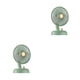 thumbnail image 4 of Advancent Mini ventilador de carga portátil tipo c, ventiladores de refrigeración silenciosos de mano silenciosos de pie para oficina, Verde recargable 2piezas, 4 of 6