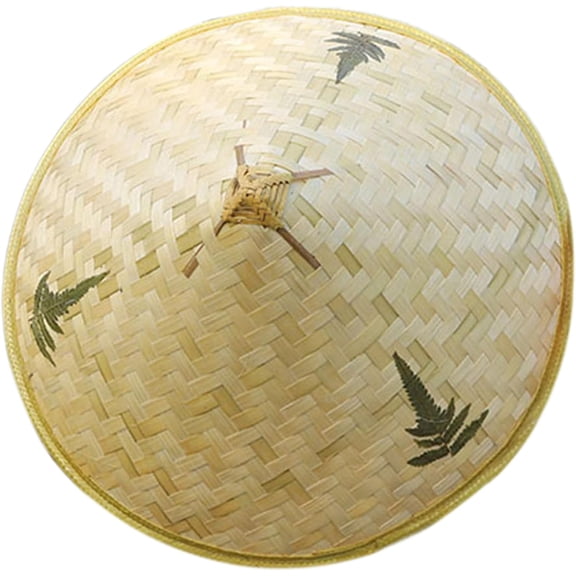 Unisex Child Traditional Sun Hat Funny Carnivals Cone Hat For Children Camping Casual Bamboo Weaving Sunproof Hat