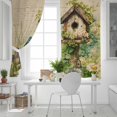thumbnail image 5 of Spring Floral Blackout Curtains for Bedroom, Birds Cabin Watercolor Botanical Retro Art Thermal Insulated Kitchen Drapes with Grommets, Light Blocking Window Treatment, 2 Panels 42" x 63", 5 of 7