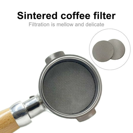 

Grofry Metal Filter Screen Anti-rust Portable Lightweight Round Filter Mesh Coffee Making Accessory for Home A