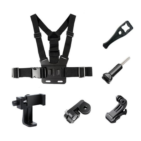 Image of Waterproof Chest Mount ABS Cellphone Selfie Chest Mount Chest Harness Strap With Cell Phone Clip Compatible With Action Camera