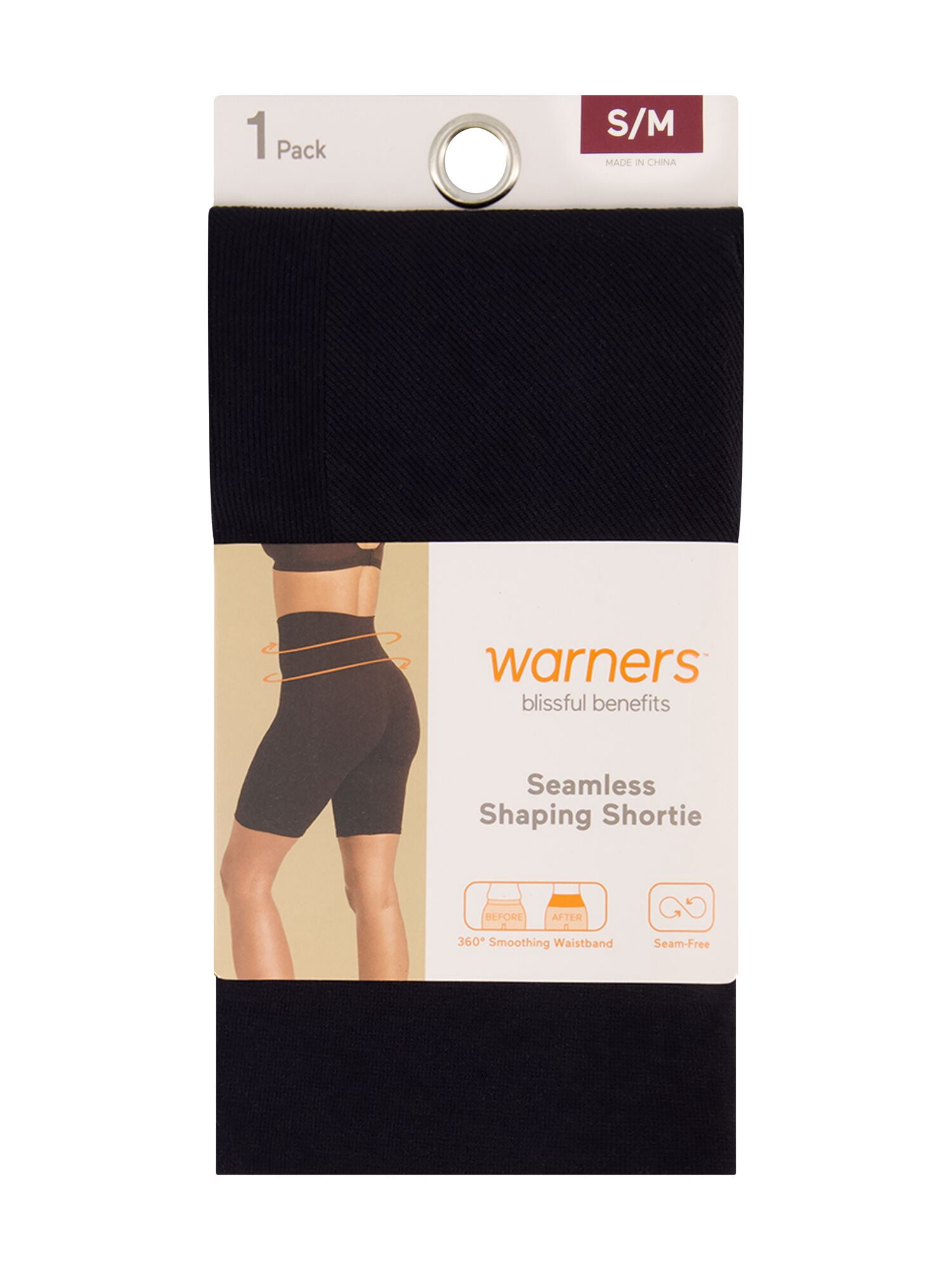 Warners Blissful Benefits Bottom Lifting and Shaping Bike Short, 1-Pack, Sizes XS-3X