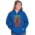 thumbnail image 4 of Cardio Sucks Funny Workout Gym Zip Up Hoodie Men's Women's Brisco Brands S, 4 of 5