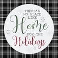 thumbnail image 3 of Kimberly, Allen 20x20 Black Modern Framed Museum Art Print Titled - Home for the Holidays Plaid, 3 of 5