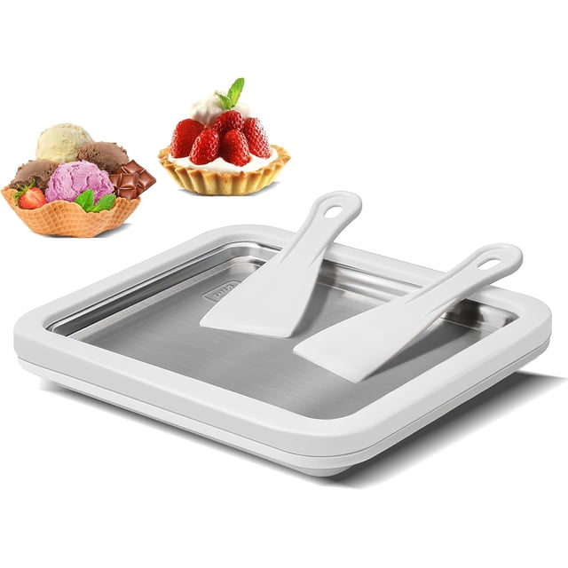 Máquina para hacer helados al instante, máquina para hacer helados, máquina portátil sencilla para hacer yogur helado de frutas, divertida para niños de la familia, blanca