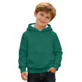 thumbnail image 4 of Ticikt Hooded Sweatshirt for Kids with Drawstring Soft Gym Hoodie for Girls and Boys Comfortable Everyday Wear,Color:Dark Green, 4 of 6
