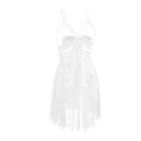 

zuwimk Babydoll Lingerie For Women Women Lingerie Lace Babydoll Nightwear Maternity Lingerie Sexy Chemise Sleepwear White XXL
