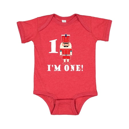 

Inktastic Christmas 1st Birthday Nutcracker Boys Gift Baby Boy or Baby Girl Bodysuit