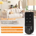 thumbnail image 3 of Yeacher T9 Intelligent Touch Screen Combination Lock Plastic Panel Combination Lock Drawer Combination Lock Locker Lock, 3 of 8