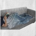 thumbnail image 6 of Winter Soft Flannel Fleece Throw Blanket, Snow in New York City Image Skyline with Urban Skyscrapers in Manhattan USA, Cozy Plush for Indoor and Outdoor Use, 50" x 60", White Pale Green, by Ambesonne, 6 of 6
