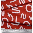 thumbnail image 2 of Soimoi Rayon Fabric Alphabets,Waves & Fish Artistic Printed Craft Fabric by the Yard 56 Inch Wide, 2 of 3