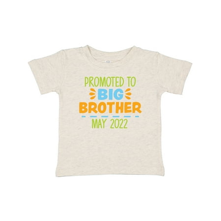 

Inktastic Promoted to Big Brother May 2022 Gift Baby Boy T-Shirt