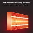 thumbnail image 5 of Clearance Space Heater for Indoor Use, 1500W Fast Electric Portable Ceramic Heaters with Thermostat, 4 Modes, 24H Timer, 70°Oscillating Room Heater with Remote for Office Bedroom Use, 2024 Upgraded, 5 of 7
