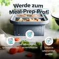 thumbnail image 3 of 1 Cup Silicone Freezer Molds - Soup Cubes Perfect for Storing Broth, Rice, Leftovers and More - Silicone Freezer Trays with Lids for Meal Prep - Charcoal - 1-Pack, 3 of 5