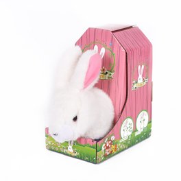 Lapin de Pâques interactif et réaliste, Qui Marche, Parle, Saute et remue Les Oreilles, avec des mouvements et des Sons réalistes. Cadeau de Pâques